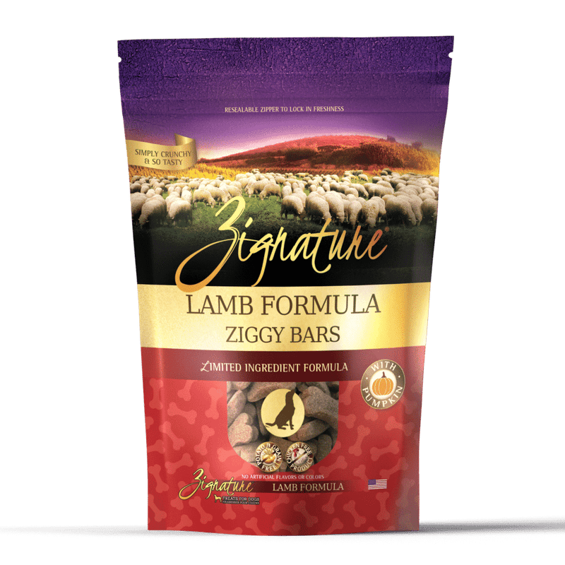 Zignature Ziggy Bars Treat, Lamb Formula, 12 oz