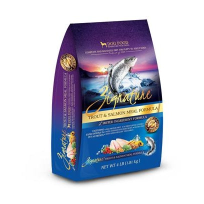 Zignature Limited Ingredient Dog Food: Trout and Salmon 4 lbs