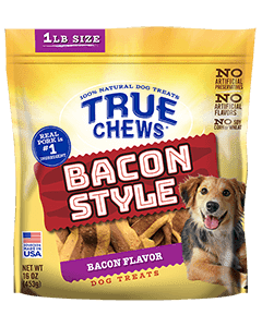 True Chews Bacon Style Dog Treats, 16 oz