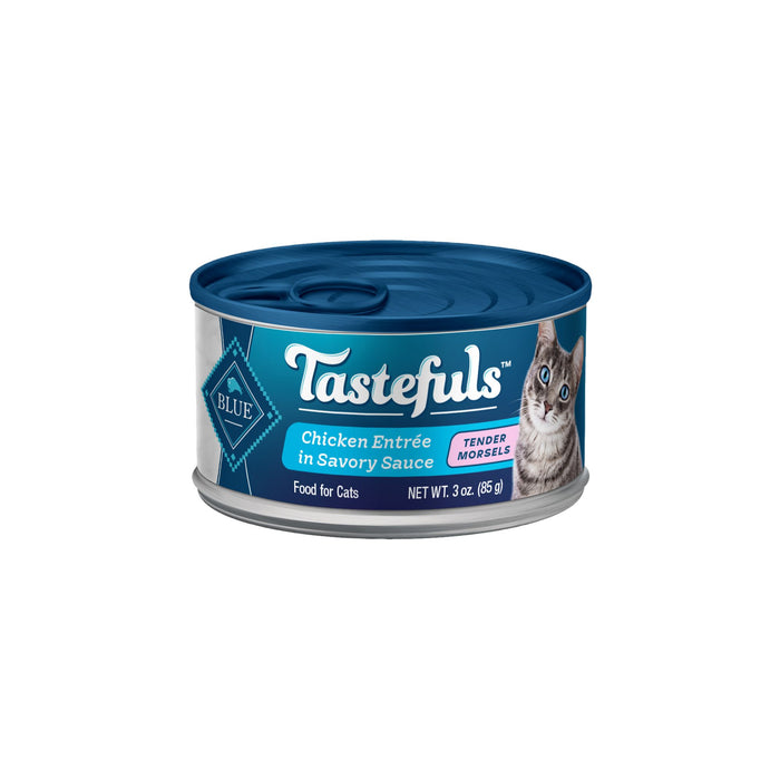 Blue Buffalo Tastefuls Chicken Morsels in Savory Sauce Adult Canned Cat Food