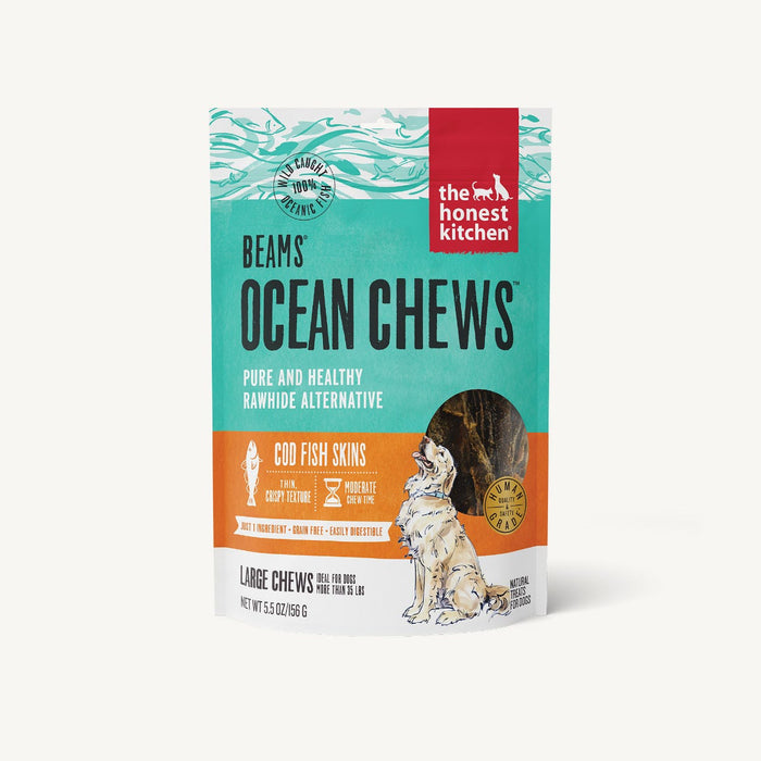 The Honest Kitchen Beams Ocean Chews Cod Fish Skins Dog Treat
