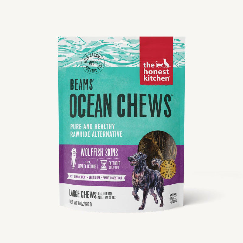 The Honest Kitchen Beams Ocean Chews Wolffish Skins Dog Treat