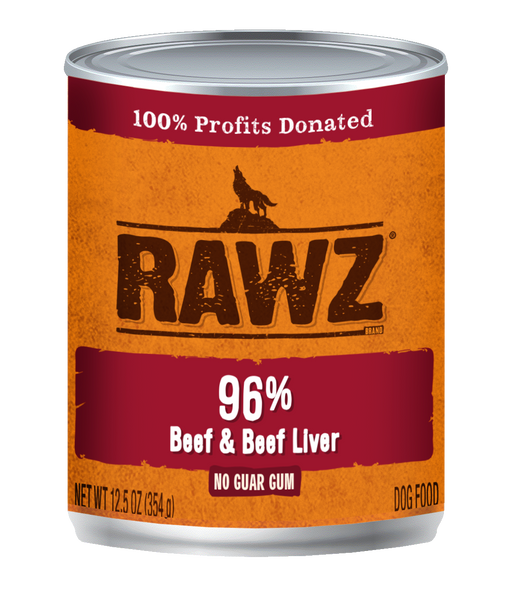 Rawz 96% Beef & Beef Liver 12.5oz