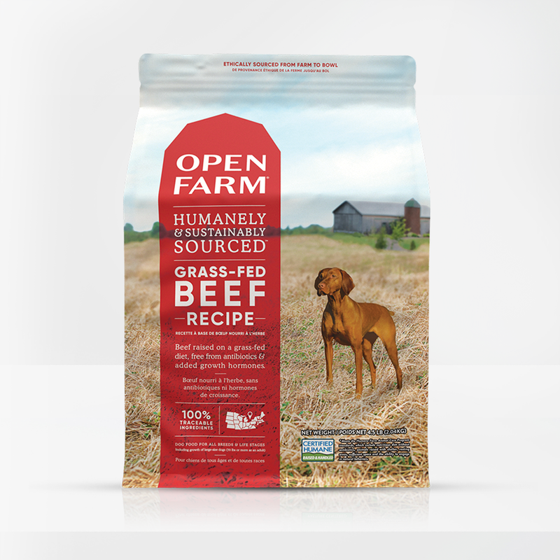 Open Farm Grain Free Grass-Fed Beef Dry Dog Food