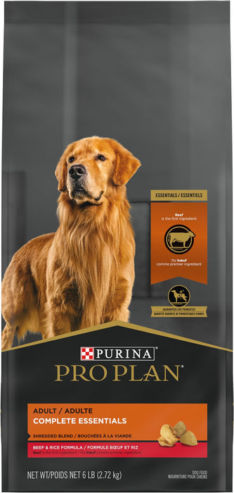 Purina Pro Plan Complete Essentials Adult Shredded Blend Beef & Rice Formula Dry Food