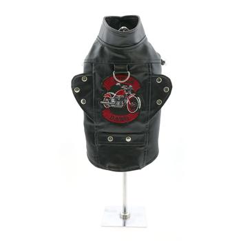 Doggie Design Biker Dawg Motorcycle Jacket, Black