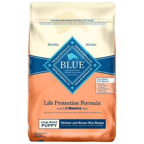 Blue Buffalo Life Protection Large Breed Puppy Chicken and Brown Rice Dry Dog Food 30 lb