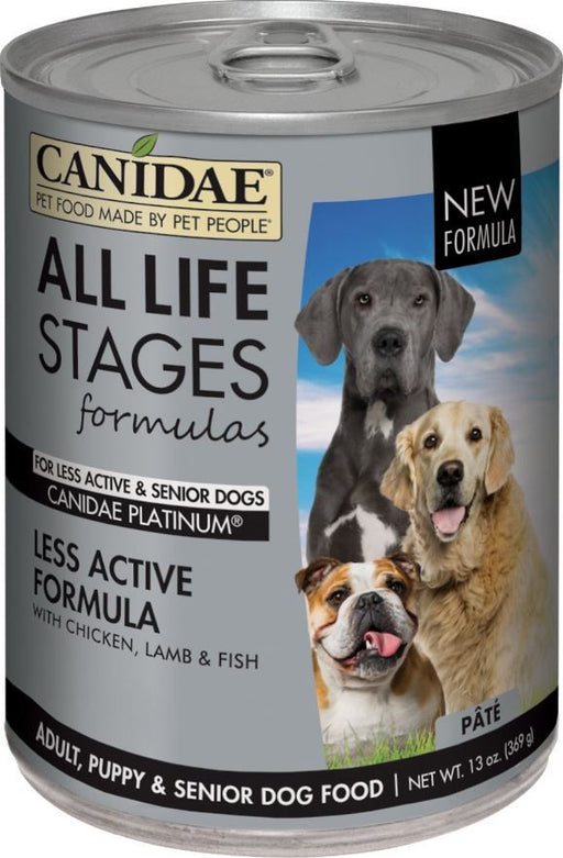 Canidae All Life Stages Platinum Less Active Formula Canned Dog Food 13oz