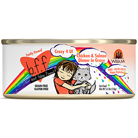 Weruva BFF Crazy 4 U Chicken and Salmon 5.5 oz Can Cat Food