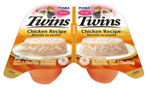 Inaba Twins Chicken Wet Cat Food 1.23 oz, 2 Pack