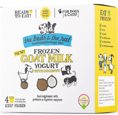 The Bear & The Rat Frozen Yogurt Treats - 4 Pack 3.5 oz Cups