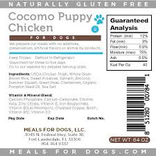 Meals for Dogs Cocomo Puppy Chicken Frozen Dog Food