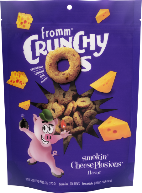 Fromm Crunchy O's Dog Treats - Smokin' CheesePlosions flavor