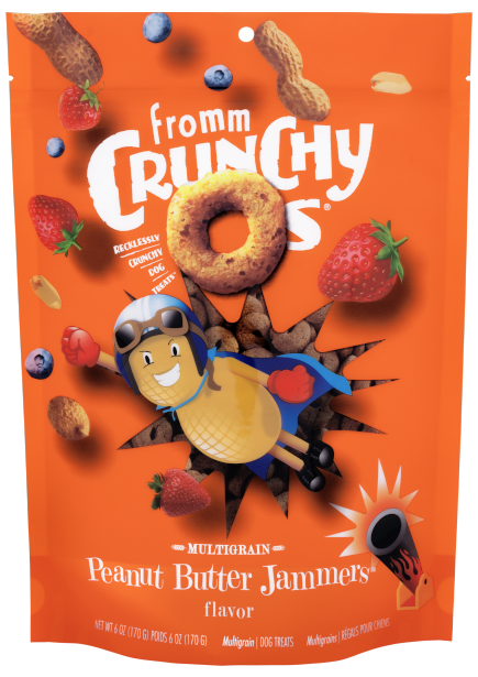 Fromm Crunchy O's Dog Treats - Peanut Butter Flavor