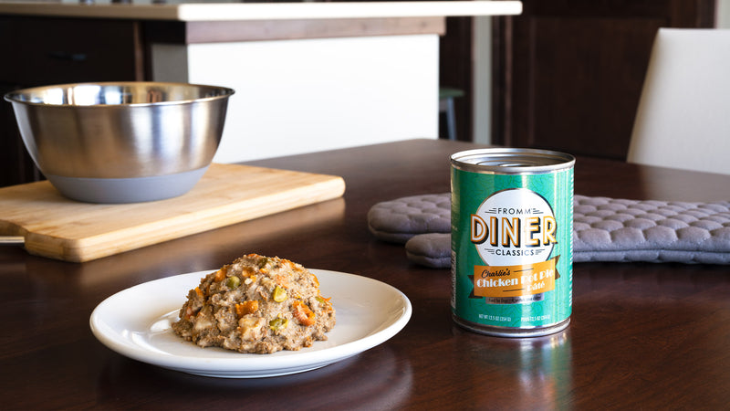Fromm Diner Classics Dog Can, Charlie’s Chicken Pot Pie Pâté 12.5oz