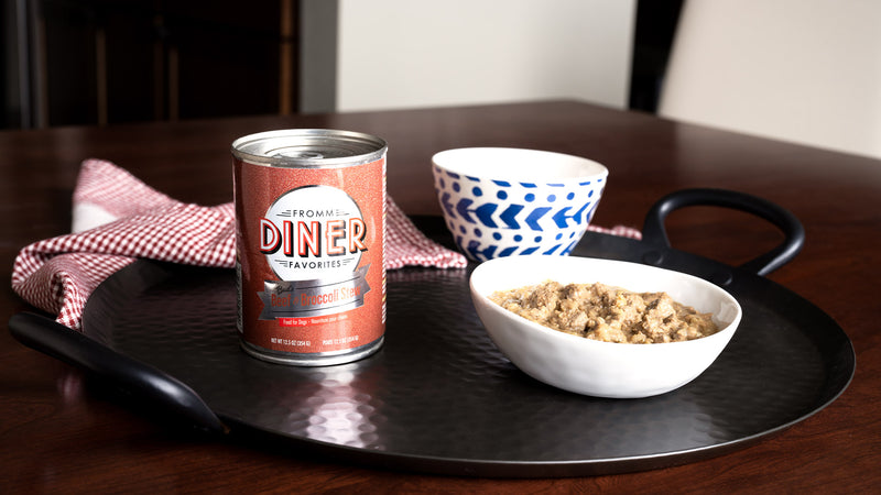 Fromm Diner Classics Dog Can, Beef and Broccoli Stew 12.5oz