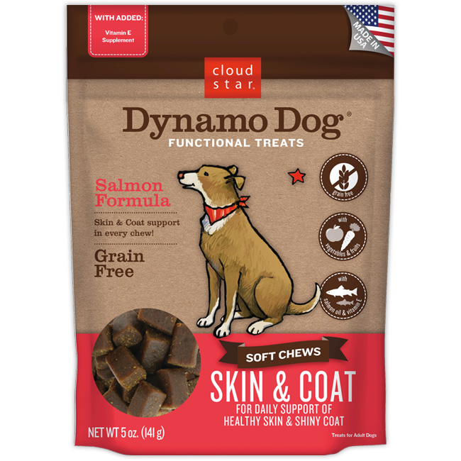 CloudStar Dynamo Treat Skin and Coat Salmon 5 oz