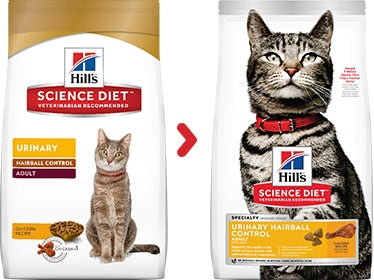 Hill's Science Diet Adult Urinary Hairball Control Cat Food 7lb