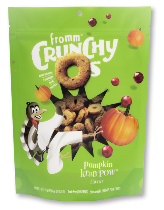 Fromm Crunchy O's Dog Treats - Pumpkin kran pow flavor