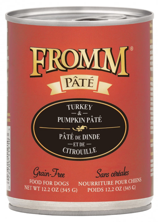 Fromm Dog Can, Turkey & Pumpkin Paté 12oz