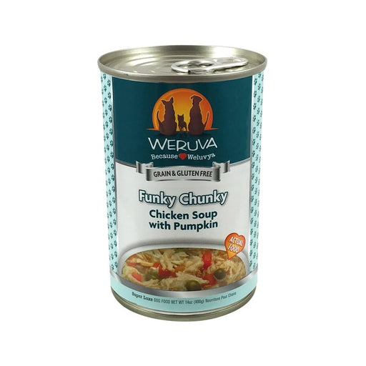 Weruva Funky Chunky Chicken Soup with Pumpkin Dog Food 14 oz