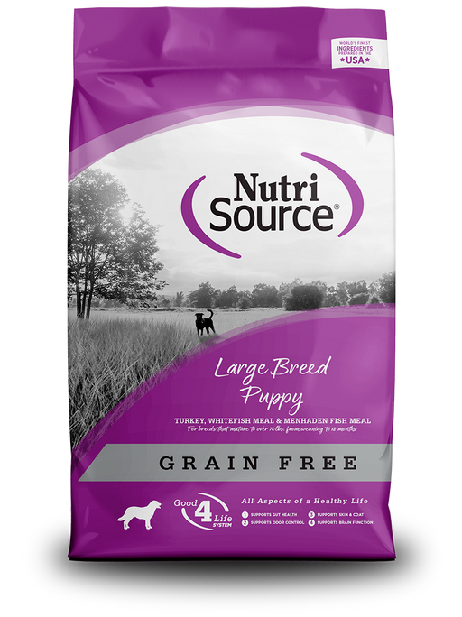 NutriSource Grain-Free Large Breed Puppy Formula 26 lbs