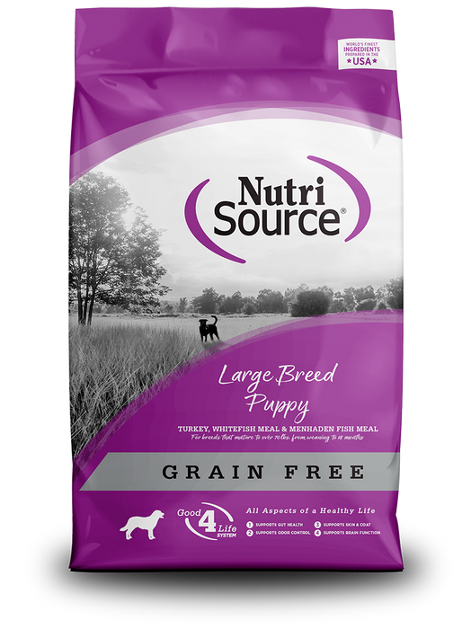NutriSource Grain-Free Large Breed Puppy Formula 26 lbs