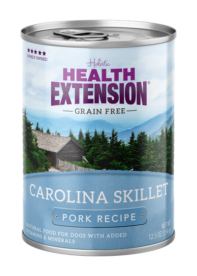 Holistic Health Extension Grain Free Carolina Skillet Pork Recipe Canned Dog Food, 12.5 oz