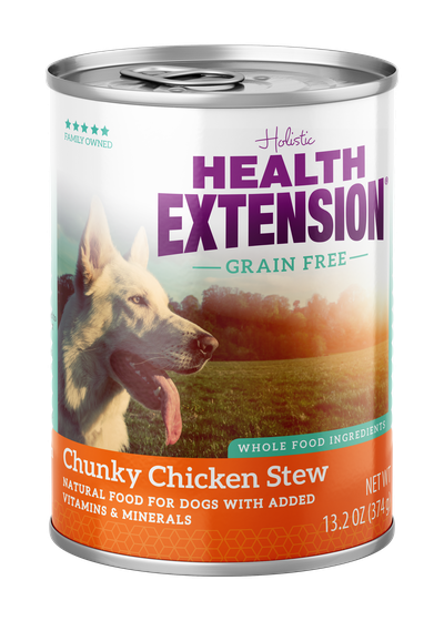 Holistic Health Extension Grain Free Chunky Chicken Stew Canned Dog Food, 13.2 oz
