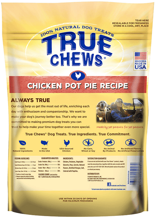 True Chews Chicken Pot Pie Recipe Dog Treats, 12 oz