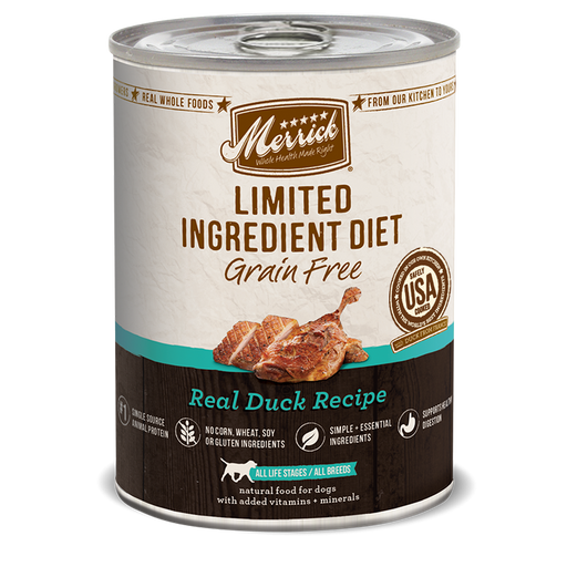 Merrick Limited Ingredient Diet: Real Duck Dog Food 12.7 oz 