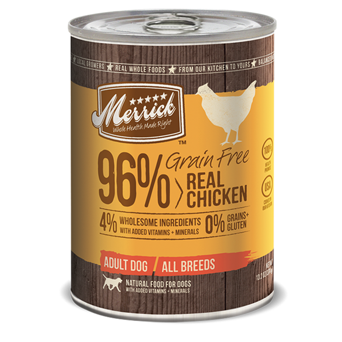 Merrick 96 Grain Free Chicken 13.2 oz Jake s Pet Supply