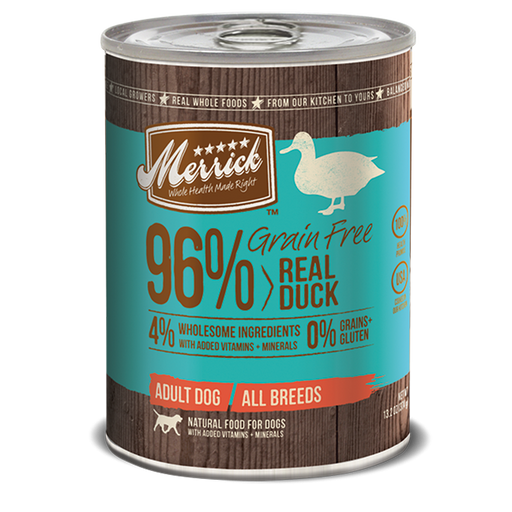 Merrick 96% Grain Free Duck Dog Food 13.2 oz