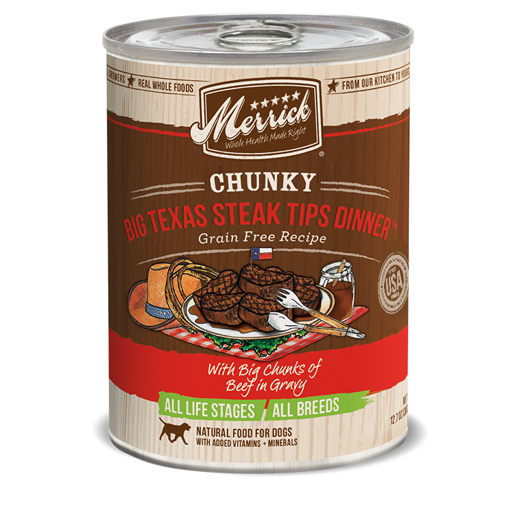 Merrick Chunky Big Texas Steak Tips Dinner 12.7 oz