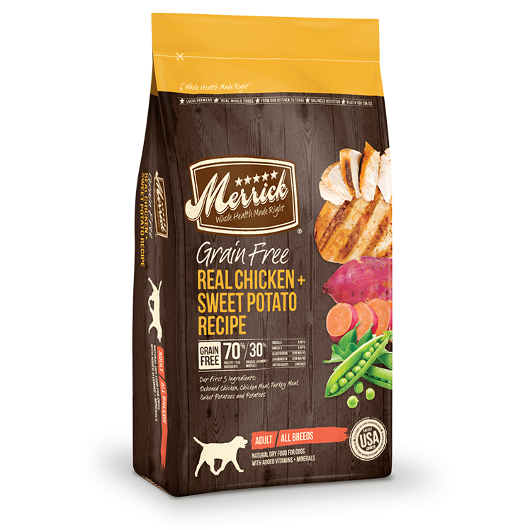 Merrick Grain Free Chicken and Sweet Potato 4 lbs
