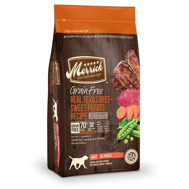 Merrick Grain Free Texas Beef and Sweet Potato 12 lbs
