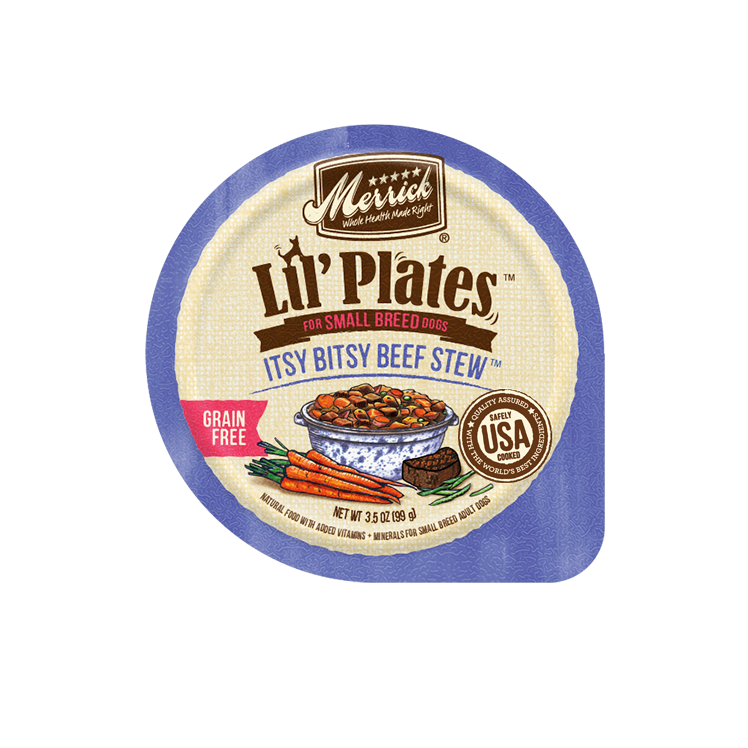 Merrick Lil Plate Grain Free Itsy Bitsy Beef Stew 3.5 oz 