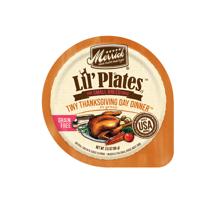 Merrick Lil Plate Grain Free  Tiny Thanksgiving  3.5 oz 