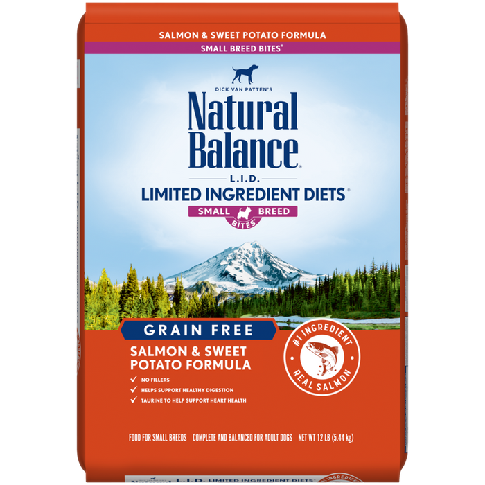 Natural Balance Grain-Free Limited Ingredient Small Breed Dry Dog Food, Salmon & Sweet Potato Formula