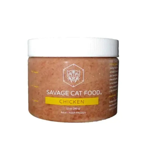 Savage Cat Frozen Raw Cat Food, Chicken