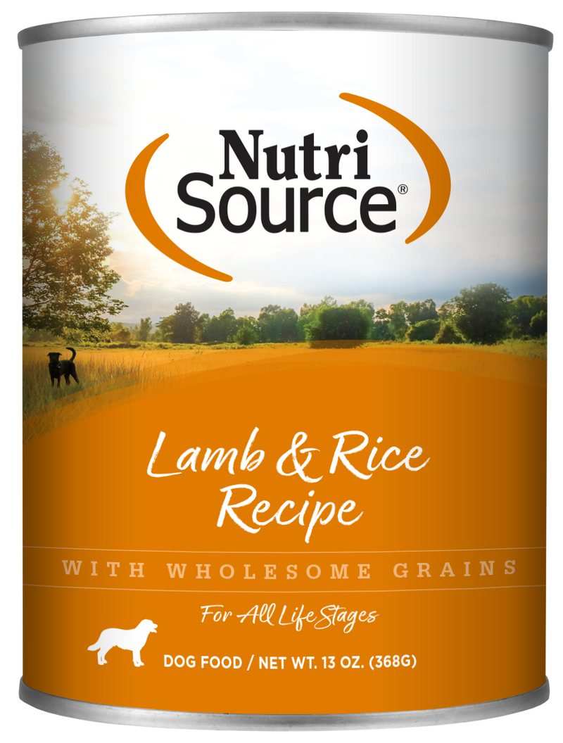 NutriSource Lamb & Rice Wet Dog Food 12.3oz