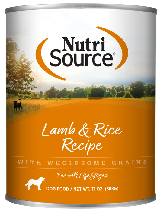 NutriSource Lamb & Rice Wet Dog Food 13oz