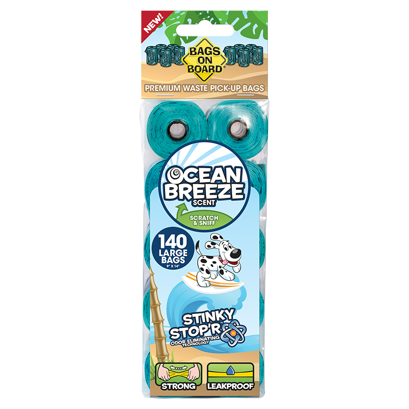 Bags on Board Waste Bag Refill Rolls, 140 Count