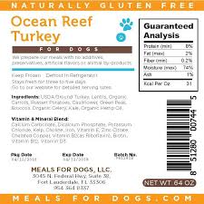Meals for Dogs Ocean Reef Turkey Frozen Dog Food