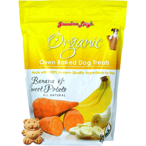 Grandma Lucy's Dog Treats Organic Baked Banana & Sweet Potato 14 oz