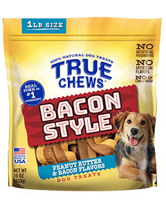 True Chews Bacon Style Dog Treats, 16 oz