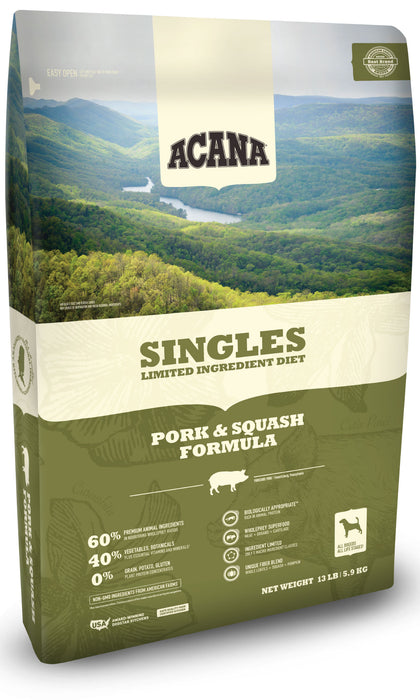 Acana Singles Pork and Squash Recipe Dry Dog Food
