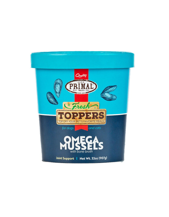 omega mussels food topper