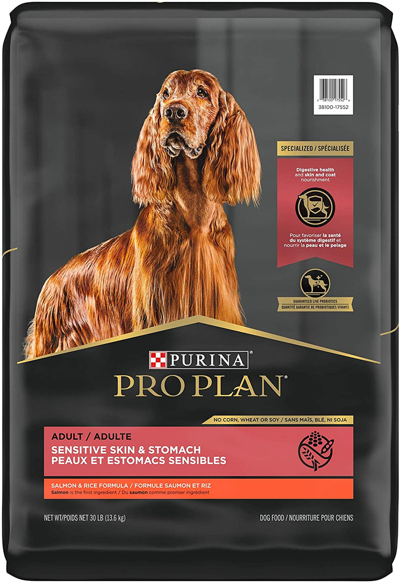 Purina Pro Plan Adult Sensitive Skin & Stomach Salmon & Rice Formula Dry Dog Food
