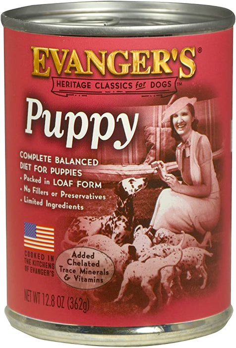 Evanger's Puppy & Underweight Dogs Dog Food, 12.8 oz